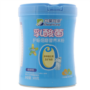贝莱可亲铁锌钙护畅细磨营养米粉