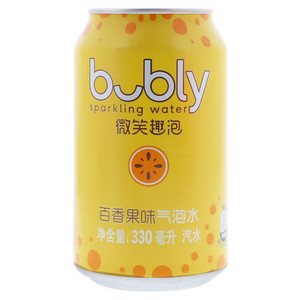 微笑趣泡百香果味汽水