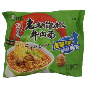 白象老坛泡椒牛肉面