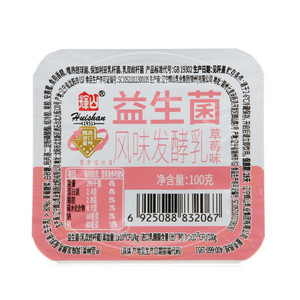 辉山草莓味益生菌风味发酵乳