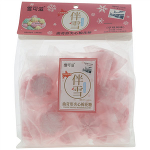 雪可滋伴雪曲奇形夹心棉花糖（草莓风味）