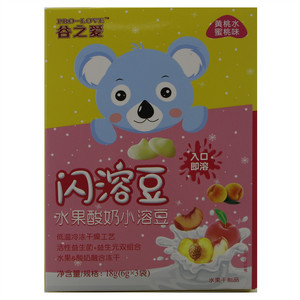 谷之爱 闪溶豆（冻干黄桃水蜜桃味酸奶小溶豆）