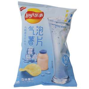 乐事气泡薯片乳酸菌苏打味65克