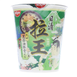日清九州黑蒜油豚骨风味拉王