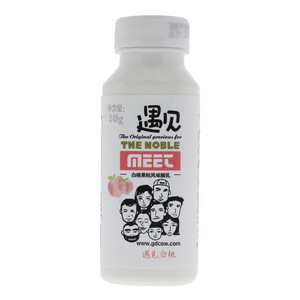 奶牛梦工场遇见白桃果粒风味酸乳