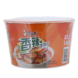 康師傅双享卤蛋王香辣牛肉面