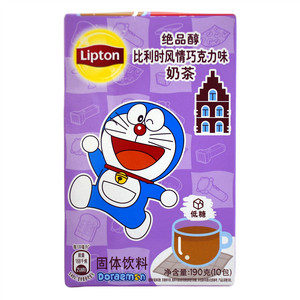 立顿绝品醇奶茶比利时风情巧克力味哆啦A梦S10促销装