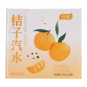 开淮桔子汽水