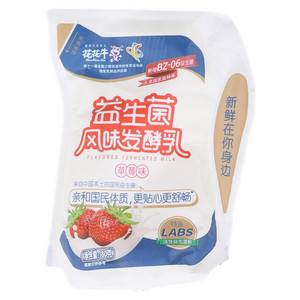 花花牛草莓味益生菌风味发酵乳
