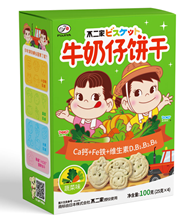 不二家牛奶仔饼干（蔬菜味）
