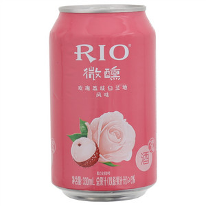 RIO锐澳微醺 3度玫瑰荔枝白兰地味鸡尾酒（预调酒）