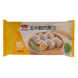 霍嘉优品玉米猪肉蒸饺