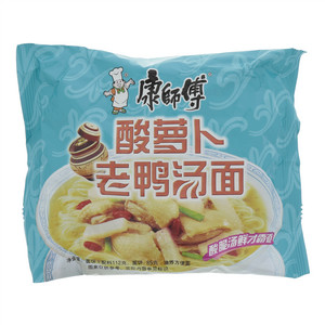康师傅酸萝卜老鸭汤面袋面