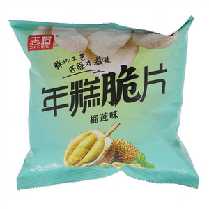 志橙榴莲味年糕脆片