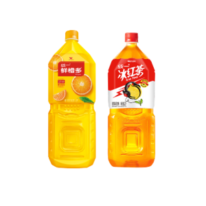 统一鲜橙多+冰红茶