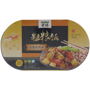 宏绿咖喱鸡肉味粗粮饭