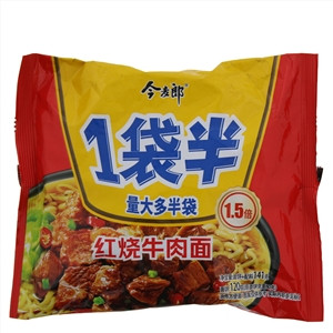 1袋半红烧牛肉面