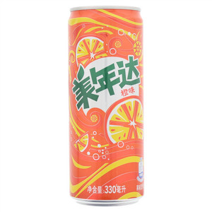 美年达橙味汽水