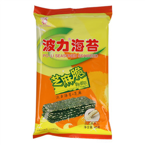 PO-LI FOODS波力波力海苔芝麻脆(芝麻夹心海苔)