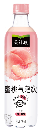 美汁源蜜桃气泡饮果汁型汽水