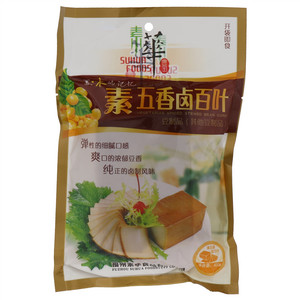 素华食品素五香卤百叶