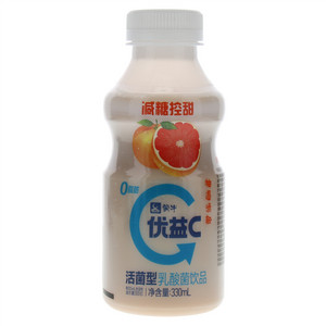蒙牛优益C柚遇清新活菌型乳酸菌饮品