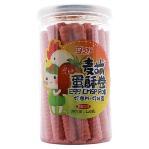 可可林草莓口味麦萌蛋酥卷