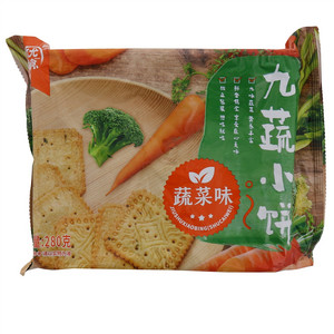 优飨蔬菜味九蔬小饼饼干