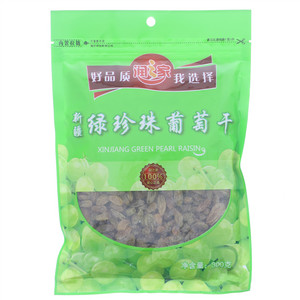 润之家新疆绿珍珠葡萄干300克