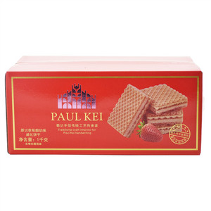 葡记厚切草莓酸奶味威化饼干