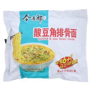 今麦郎酸豆角排骨面
