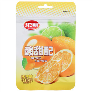 乐潮青柠檬味&黄柠檬味酸甜配橡皮糖