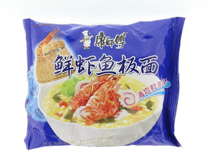 康师傅鲜虾鱼板袋面