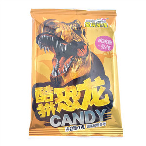 星际动漫酷拼恐龙跳跳糖      