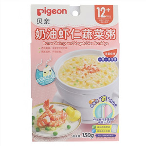 奶油虾仁蔬菜粥