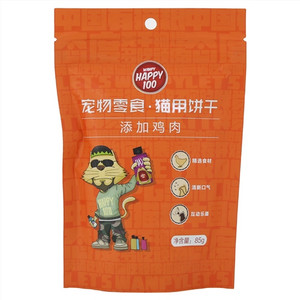 WANPY HAPPY100宠物零食·猫用饼干 添加鸡肉