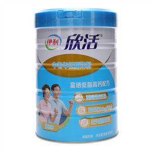 伊利欣活中老年低脂奶粉