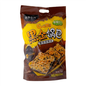 德客农场蟹香蛋黄味黑金锅巴