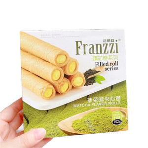 Franzzi法丽兹精选蛋卷系列抹茶味夹心蛋卷