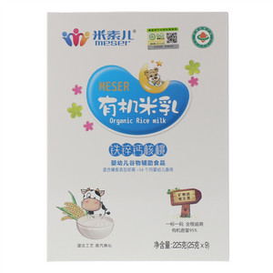 米素儿铁锌钙核桃有机米乳