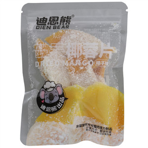 迪恩熊椰子味芒果椰蓉片（涂层型代可可脂巧克力制品）