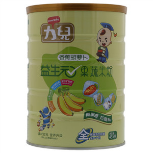力儿香蕉胡萝卜益生元果蔬米粉