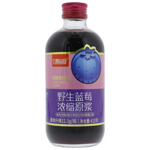 九鑫山珍高膳食纤维野生蓝莓浓缩原浆