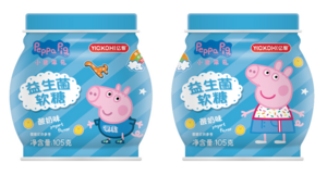 亿智小猪佩奇酸奶味益生菌软糖