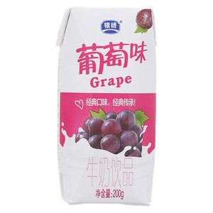 银桥葡萄味牛奶饮品
