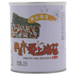 海岛大亨巴旦木味夹心海苔脆