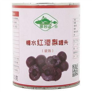 烟台山糖水红酒梨罐头