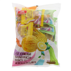 正航香草口味/柠檬口味冰淇淋味夹心饼干