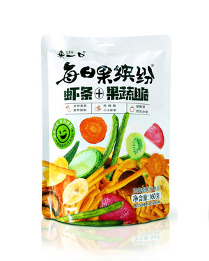 来一口每日果缤纷虾条+果蔬脆