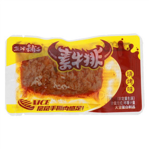 盐津铺子烧烤味素牛排